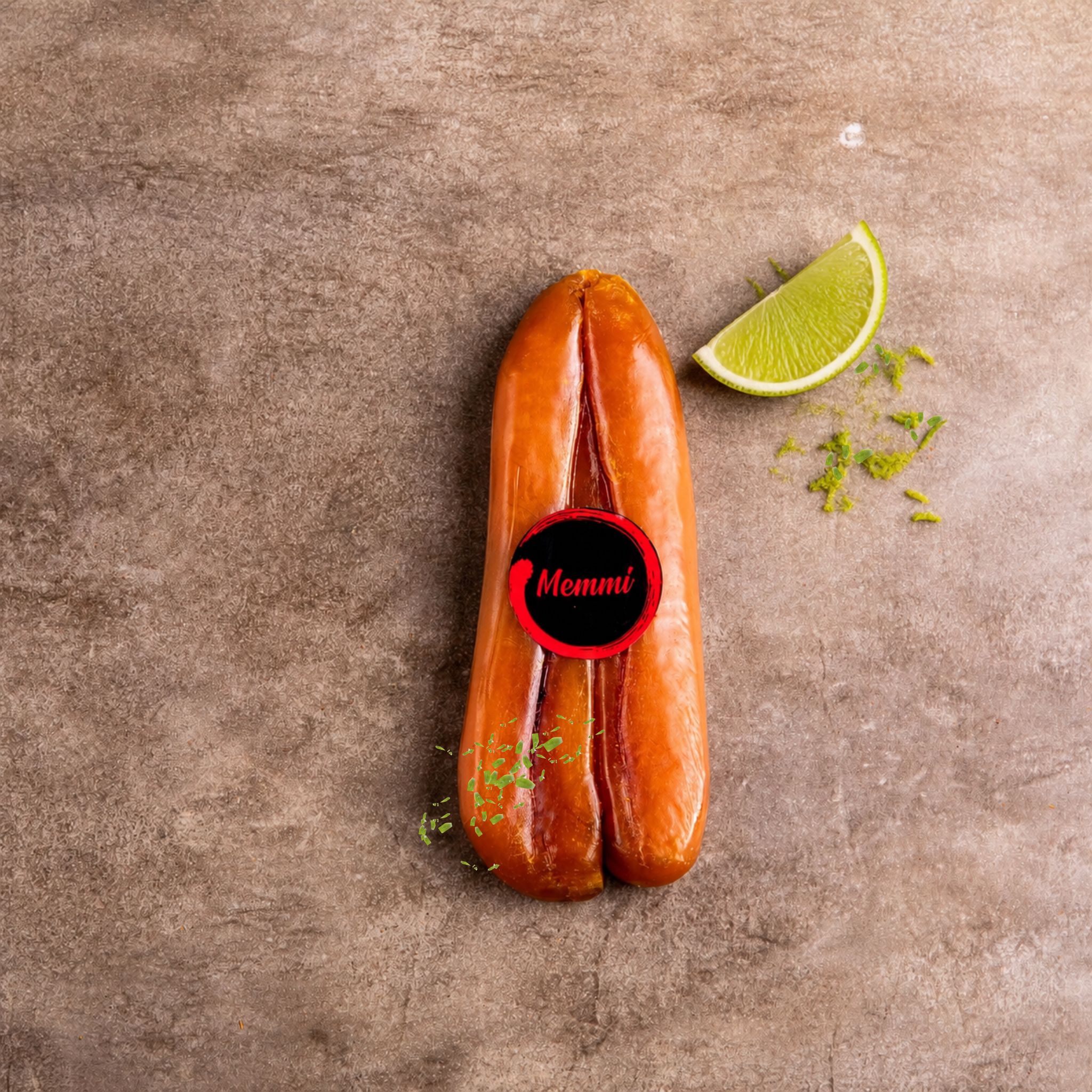 boutargue sans cire sous vide, avec son citron vert BIO et zestes